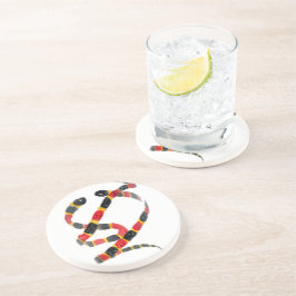 Wild Animal Art Snakes Zandsteen Onderzetter