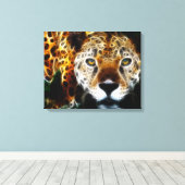 Wild Animal Cheetah Wrapped Canvas (Insitu (Houten vloer))