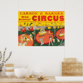  Wild Animal Circus Poster (Keuken)