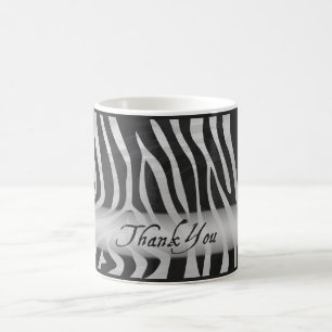 Wild Animal Gray Pattern Hartelijk dank Koffiemok