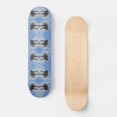 Wild Animal Pattern Witte Tijger Skateboard (Voorkant)