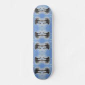 Wild Animal Pattern Witte Tijger Skateboard (Voorkant)