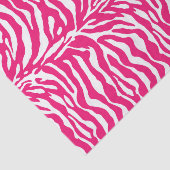 Wild Animal Print, Zebra in Fuchsia Pink en White Tissuepapier (Detail)