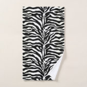 Wild Animal Print, Zebra in zwart-wit Bad Handdoek (Handdoek)