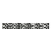 Wild Animal Print, Zebra in zwart-wit Grosgrain Lint (Voorkant)