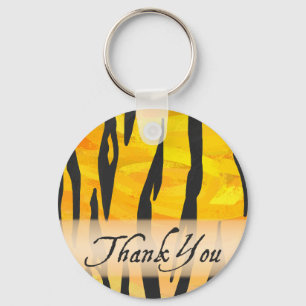 Wild Animal Tiger Stripe Hartelijk dank Sleutelhanger