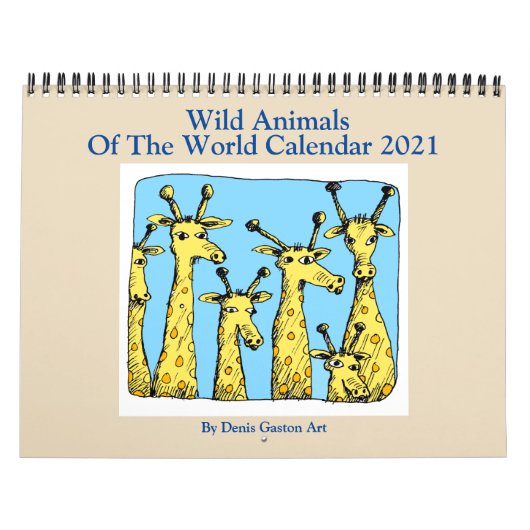 Wild Animals 2021 Calendrier de Denis Gaston Art (Protection)