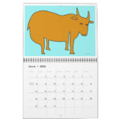 Wild Animals 2021 Calendrier de Denis Gaston Art (Mar 2026)