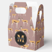 Wild Antelope Animal Pattern Bedankdoosjes (Geopend)