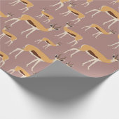 Wild Antelope Animal Pattern Cadeaupapier (Hoek)