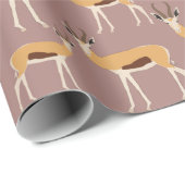Wild Antelope Animal Pattern Cadeaupapier (Rol Hoek)