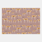 Wild Antelope Animal Pattern Inpakpapier Vel (Voorkant)