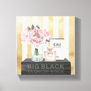 Wild Apple   Big Mode Book - Striped Canvas Afdruk