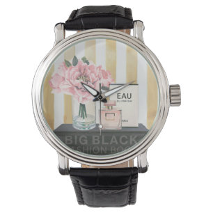 Wild Apple   Big Mode Book - Striped Horloge