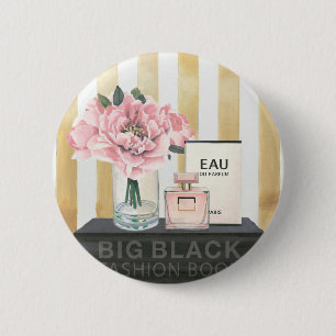 Wild Apple Big Mode Book - Striped Ronde Button 5,7 Cm