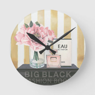 Wild Apple   Big Mode Book - Striped Ronde Klok