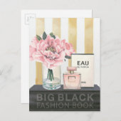 Wild Apple | Boek met grote Mode - gestreept Briefkaart (Voorkant / Achterkant)