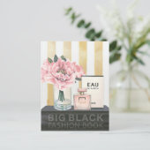 Wild Apple | Boek met grote Mode - gestreept Briefkaart (Staand voorkant)