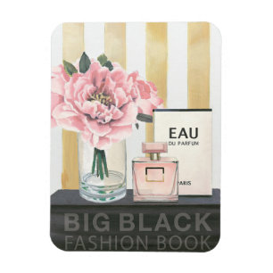 Wild Apple   Boek met grote Mode - gestreept Magneet