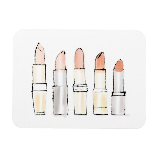 Wild Apple | Colorful Modern Lipstick-schets Magneet (Horizontaal)