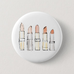 Wild Apple Colorful Modern Lipstick-schets Ronde Button 5,7 Cm