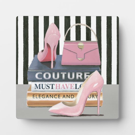 Wild Apple | Coupure stripes — schoenen en tas Fotoplaat (Voorkant)