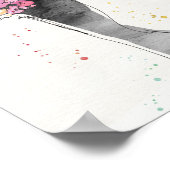 Wild Apple | Floral Mode Dress Sketch Poster (Hoek)