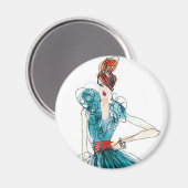 Wild Apple | Haute Couture Mode Sketch Magneet (Voorkant / Achterkant)