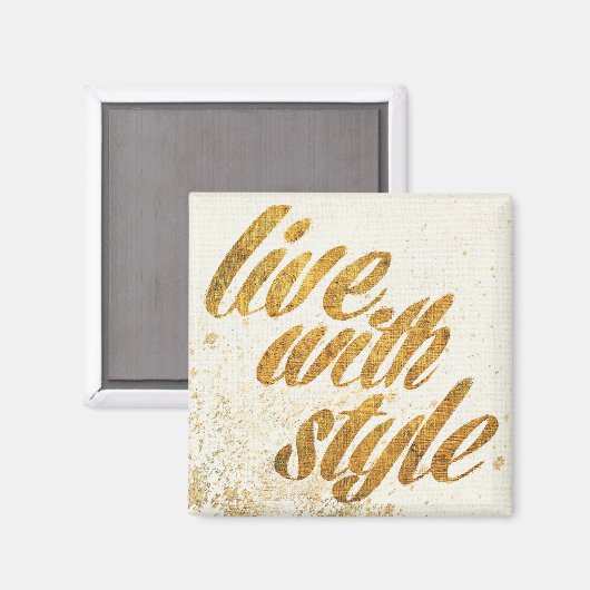 Wild Apple | Live met stijl - Girly Quote Magneet (Voorkant / Achterkant)