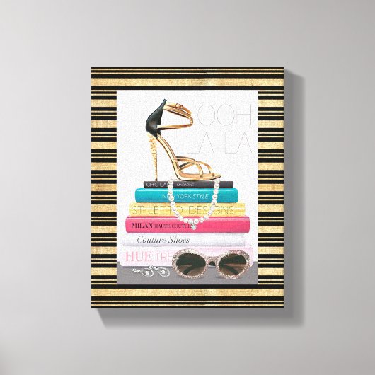 Wild Apple | Ooh La La - Glamoureus Stiletto Canvas Afdruk (Voorkant)