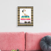 Wild Apple | Ooh La La - Glamoureus Stiletto Canvas Afdruk (Insitu (Woonkamer))