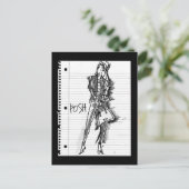 Wild Apple | Posh - Edgy  Sketch Briefkaart (Staand voorkant)