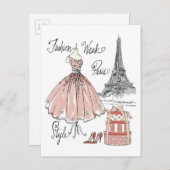 Wild Apple | Stijl Mode week Parijs Briefkaart (Voorkant / Achterkant)