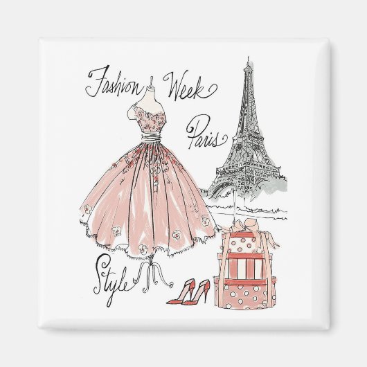 Wild Apple | Stijl Mode week Parijs Magneet (Voorkant)