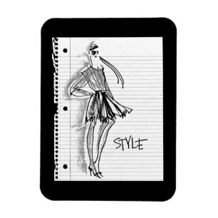 Wild Apple   Stijlpictogram - Moderne schets Magneet