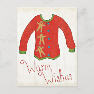 Wild Apple   Warm Wishes - Gingerbrood Man Briefkaart