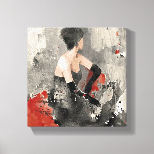 Wild Apple | Waterverf Vrouw Canvas Afdruk (Voorkant)