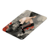 Wild Apple |  Waterverf Vrouw Magneet (Linkerzijde)