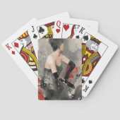 Wild Apple | Waterverf Vrouw Speelkaarten (Achterkant)