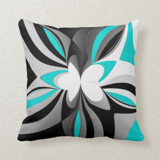 wild aqua abstract kussen