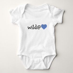 Wild at Heart - Baby Blauwe Hart Romper
