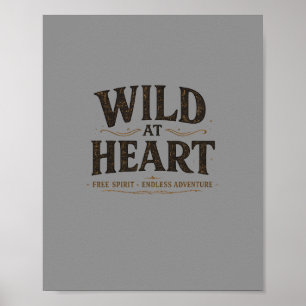 Wild At Heart Rustieke Poster Digitale Download