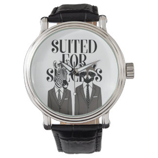 Wild at Heart: The Suited Elite Tee Horloge