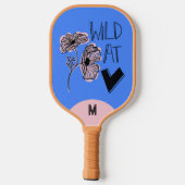 Wild At Heart Whimsical Blue Pickleball Paddle (Achterkant)