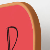 Wild At Heart Whimsical Red Pickleball Paddle (Links Detail)