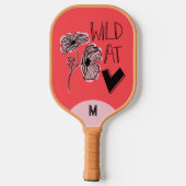Wild At Heart Whimsical Red Pickleball Paddle (Achterkant)