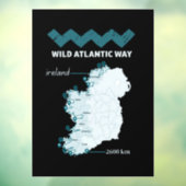 Wild Atlantic Way - Ierse Toerisme proef Ierland Raamsticker (Vel 3)