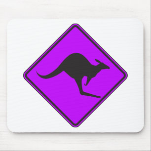 Wild Australian Kangaroo Marsupial Roo Silhouette Muismat