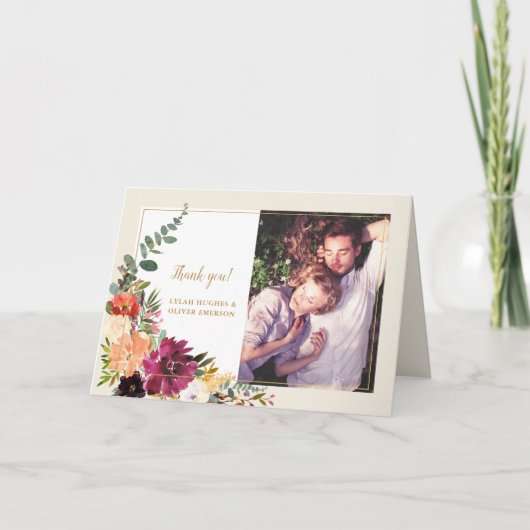 Wild Autumn Bouquet | Foto Dank u Kaart (Voorkant)