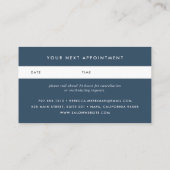 Wild Azure Appointment Cards Afsprakenkaartje (Achterkant)